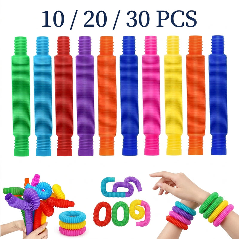 Tubes sensoriels extensibles et sonores — Pop Tubes